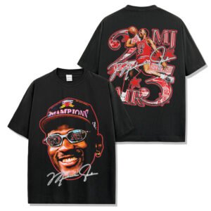 מייקל ג'ורדן goat חולצת גרפיקס