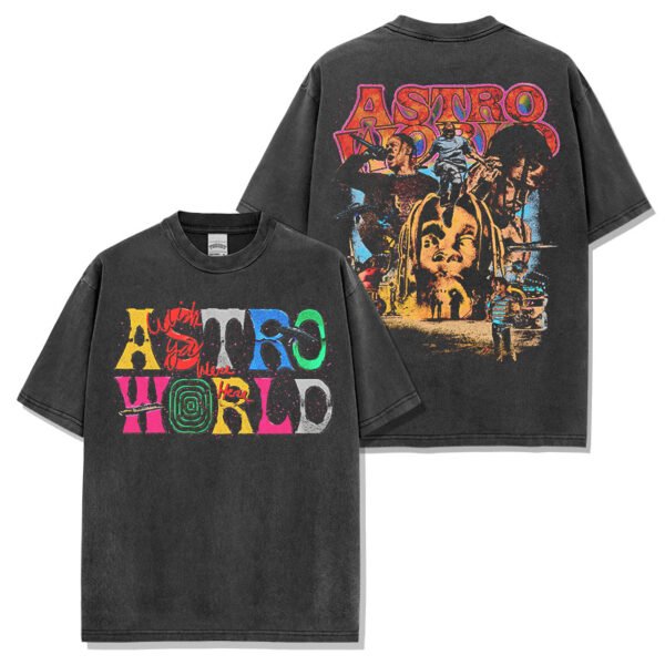 טראוויס סקוט astroworld חולצת גרפיקס