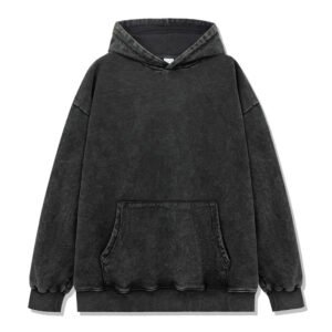 קפוצ'ון צבע שחור וינטג' (washed black)