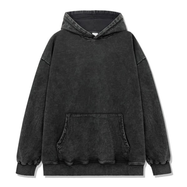 קפוצ'ון צבע שחור וינטג' (washed black)