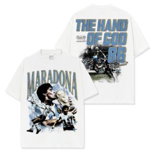 מראדונה 'יד האלוהים' חולצת גרפיקס