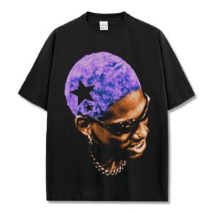 דניס רודמן סגול - חולצת גרפיקס