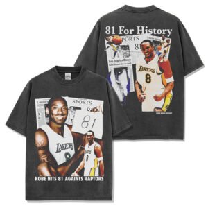 קובי בראיינט 81 נקודות חולצת גרפיקס