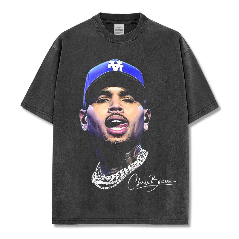 כריס בראון LA - חולצת גרפיקס כריס בראון LA - חולצת גרפיקס