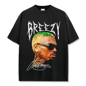 כריס בראון Breezy Face - חולצת גרפיקס